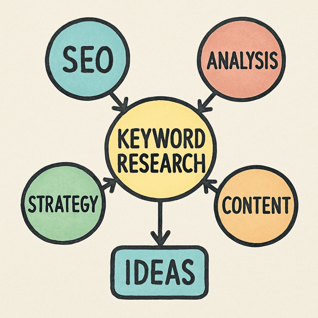 Keyword research visualization